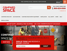 Tablet Screenshot of confinedspace.com